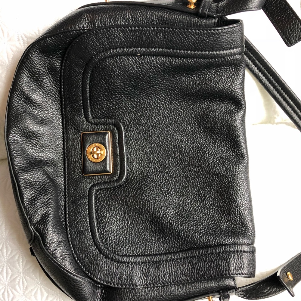 Marc Jacobs Large Black Crossbody w/ Gold Hardware